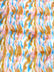 Sunset Multi-Color Faux Fur Fabric /  Sold by the Yard