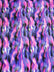Sunset Multi-Color Faux Fur Fabric /  Sold by the Yard