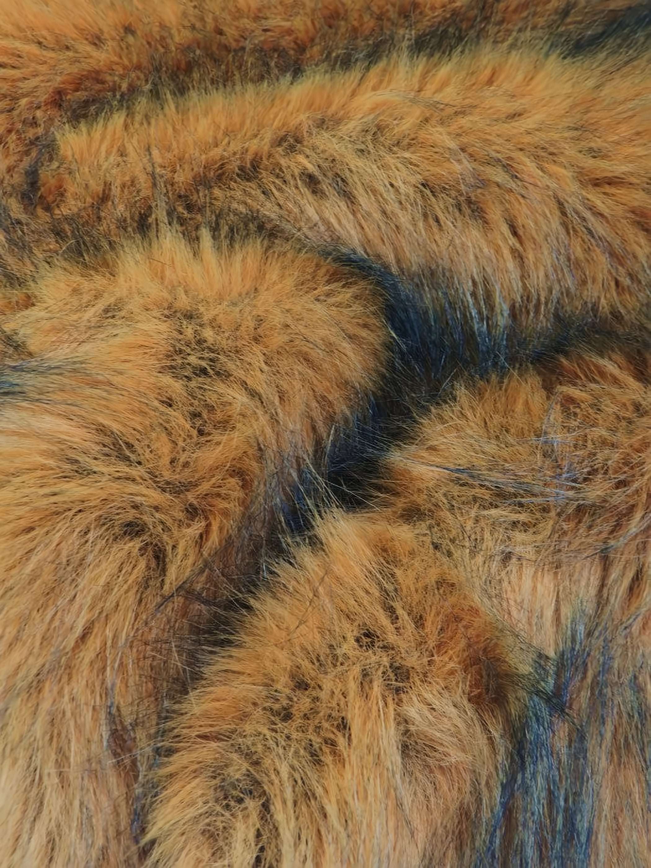 Amber Neo Wolf Anti-Shed Animal Faux Fur / Sold by the Yard