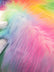 Wave Rainbow Long Pile Faux Fur Fabric / Sold By The Yard