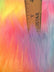 Wave Rainbow Long Pile Faux Fur Fabric / Sold By The Yard