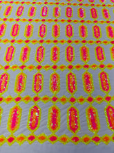 Jewel Iridescent Sequin Stretch Mesh Fabric / Sold by the Yard