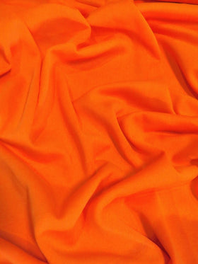 Sweatshirt & Apparel Polar Fleece Fabric / Neon Orange / Sold By The Yard