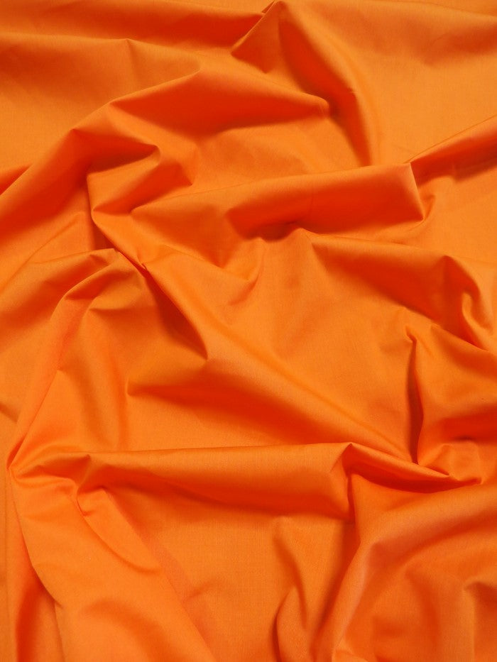 Poly Cotton Solid Fabric 58"/60" Width / Orange / Sold By The Yard