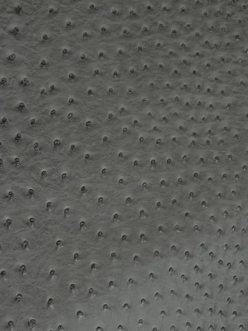 Charcoal Classic Ostrich Upholstery Vinyl Fabric / By The Roll - 30 Yards