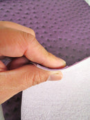 Passion Purple Classic Ostrich Upholstery Vinyl Fabric / By The Roll - 30 Yards-4