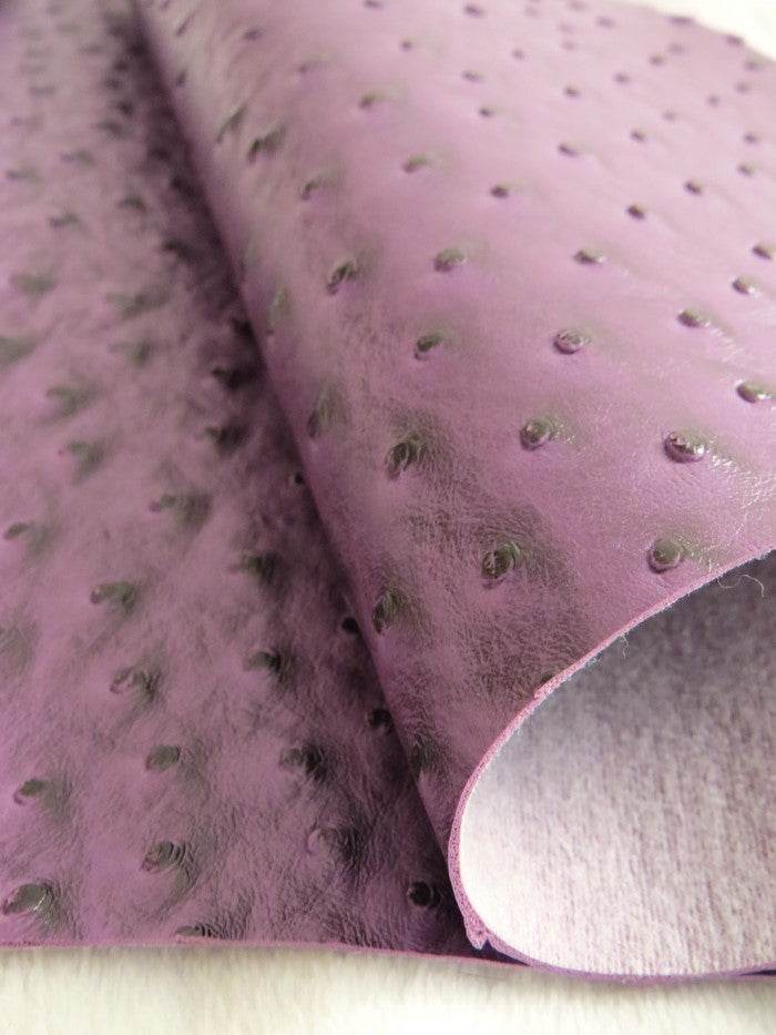 Passion Purple Classic Ostrich Upholstery Vinyl Fabric / Sold By The Yard-6