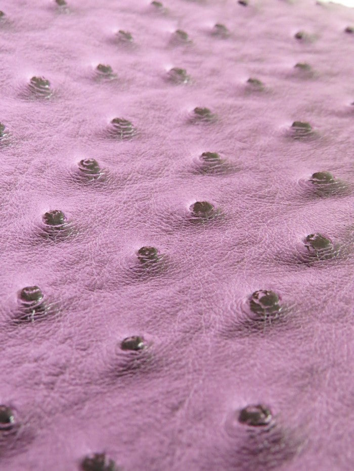 Passion Purple Classic Ostrich Upholstery Vinyl Fabric / Sold By The Yard