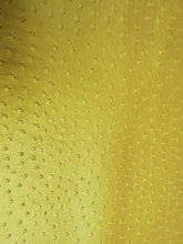 Metallic Gold Classic Ostrich Upholstery Vinyl Fabric / By The Roll - 30 Yards