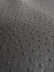 Black Classic Ostrich Upholstery Vinyl Fabric / By The Roll - 30 Yards