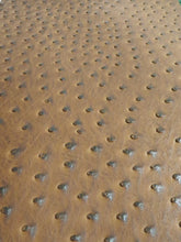 Brown Classic Ostrich Upholstery Vinyl Fabric / By The Roll - 30 Yards
