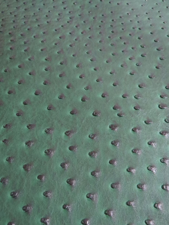 Hydra Gator Green Classic Ostrich Upholstery Vinyl Fabric / Sold By The Yard - 0