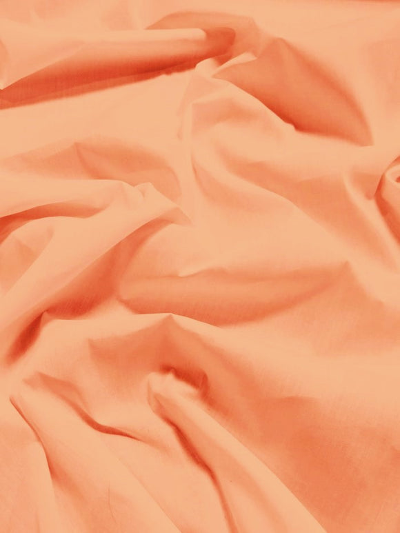 Poly Cotton Solid Fabric / Peach / 100 Yard Bolt