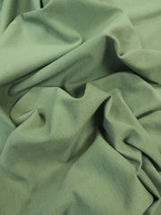 Ponte De Roma Jersey Knit Spandex Fabric / Dark Sage / Sold By The Yard