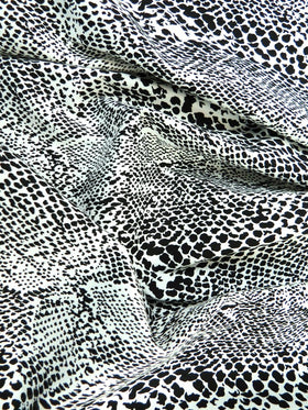Cotton Spandex Snake Pattern – 2 Way Stretch - 0