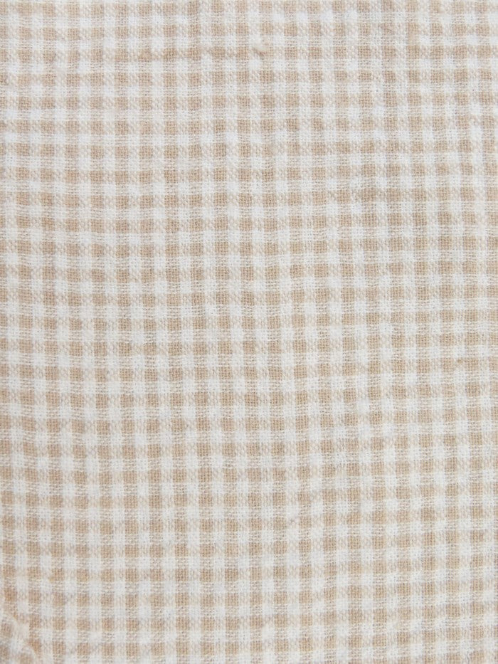 Gingham Seersucker Cotton Fabric