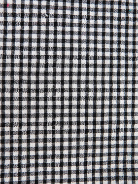 Gingham Seersucker Cotton Fabric - 0