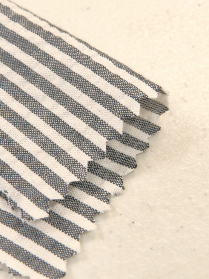 Striped 1/8th" Seersucker Cotton Fabric