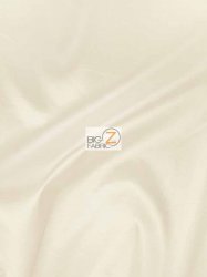Solid Polyester Taffeta 58"/60" Fabric / Ivory / Sold By The Yard