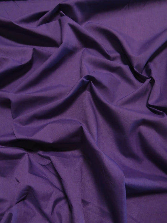 Poly Cotton Solid Fabric / Purple / 30 Yard Bolt