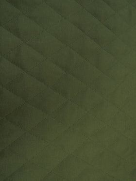 12 oz  Cotton Canvas DOUBLE SIDED BATTING w peach skin fabric - ARMY GREEN/Black - 0
