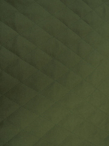 12 oz  Cotton Canvas DOUBLE SIDED BATTING w peach skin fabric - ARMY GREEN/Black - 0