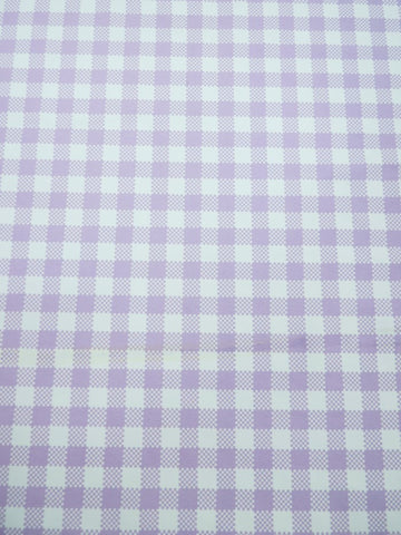 Printed Spandex Fabric – Checkered Lavender