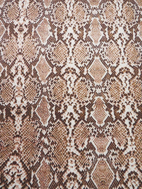 PRINTED SPANDEX FABRIC- COBRA CREAM