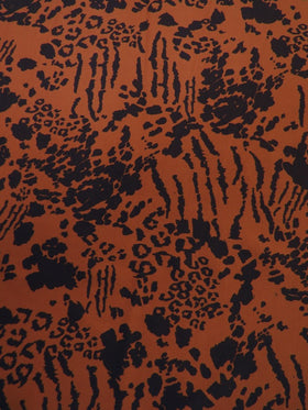 Printed Spandex Fabric – Hybrid Animal Rust