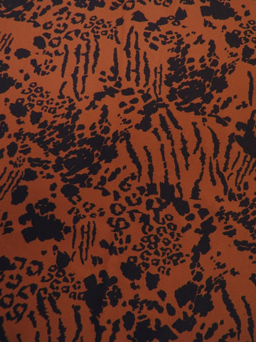 Printed Spandex Fabric – Hybrid Animal Rust