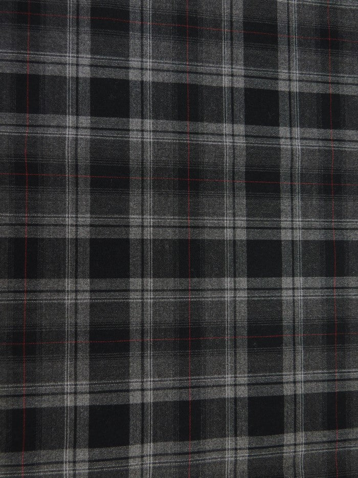 Plaid Stretch Shirting Fabric