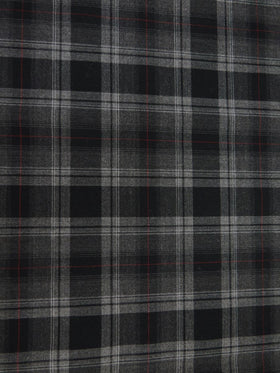 Plaid Stretch Shirting Fabric