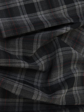 Plaid Stretch Shirting Fabric - 0