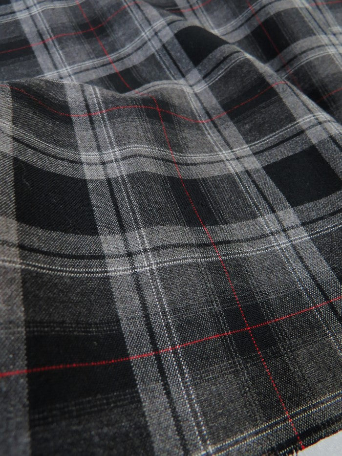 Plaid Stretch Shirting Fabric