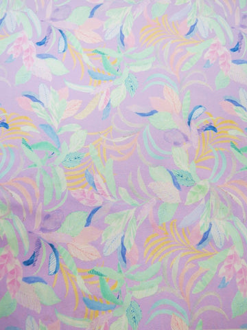 Printed Spandex Fabric – Spring Lavender