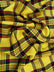 Golden Plaid Poly Poplin Fabric