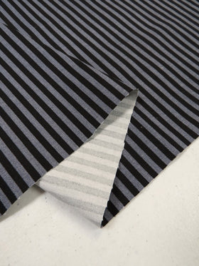 Striped Stretch Twill Fabric - 0