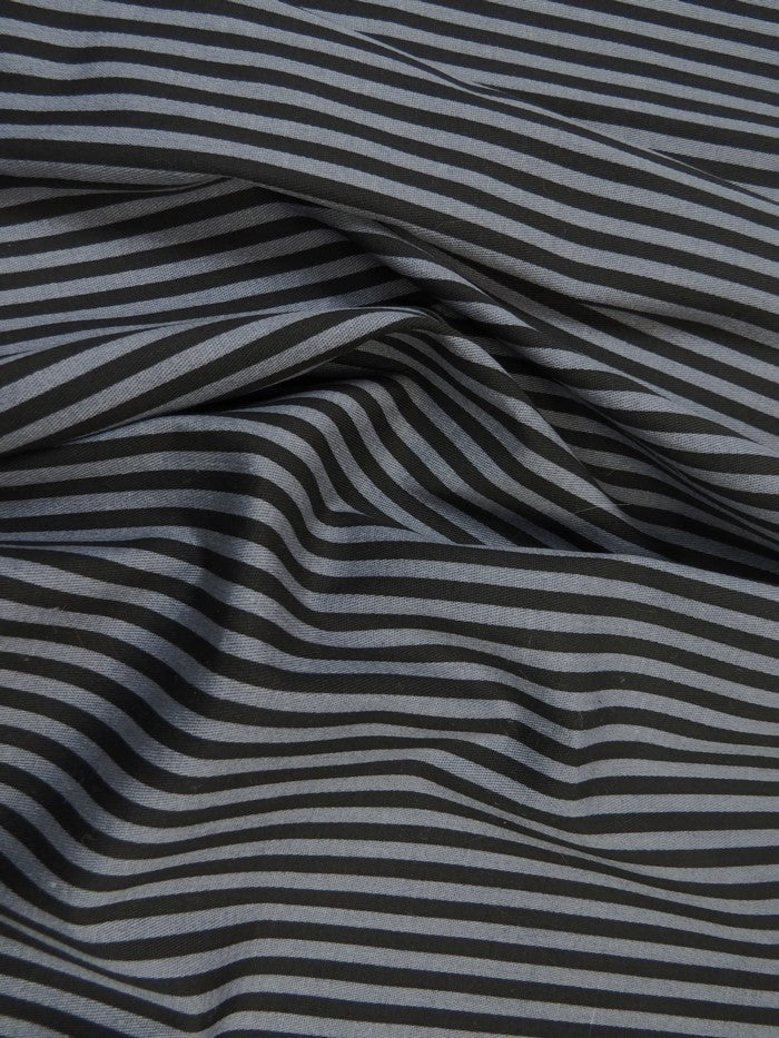 Striped Stretch Twill Fabric