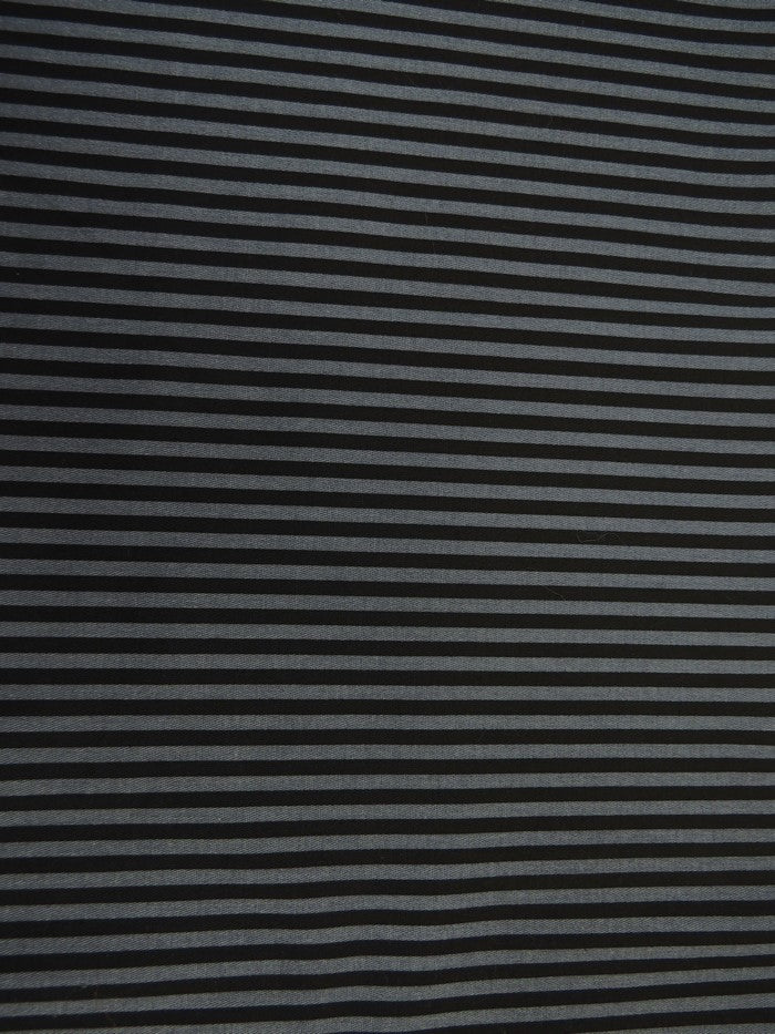Striped Stretch Twill Fabric