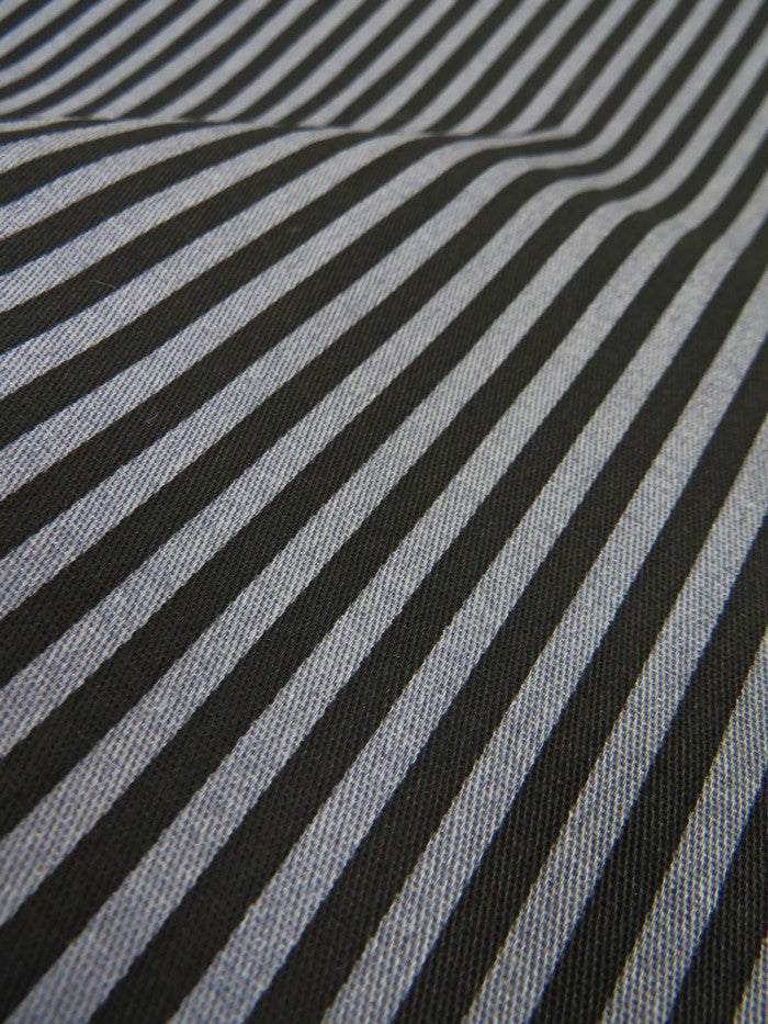 Striped Stretch Twill Fabric