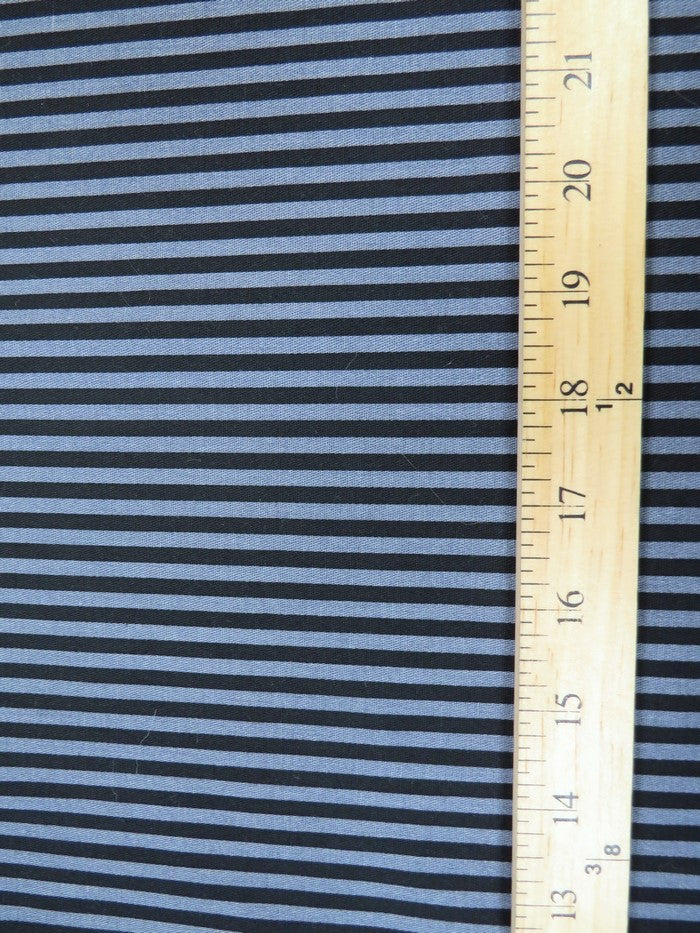 Striped Stretch Twill Fabric