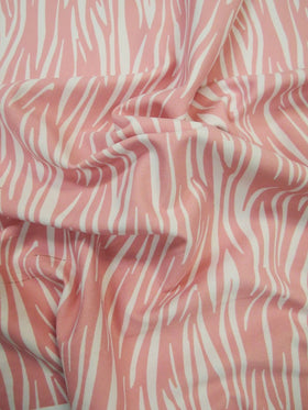 Printed Spandex Fabric – Zebra Pink