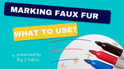 How to mark patterns on faux fur
