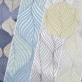 Peacock Leaf Floral Upholstery Fabric / Sold By The Yard