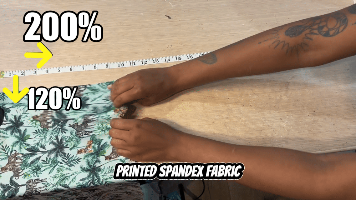 Cotton Spandex Snake Pattern – 2 Way Stretch