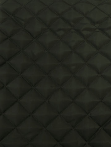 Quilted Polyester Batting Upholstery Fabric / Charcoal / Sold By The Yard