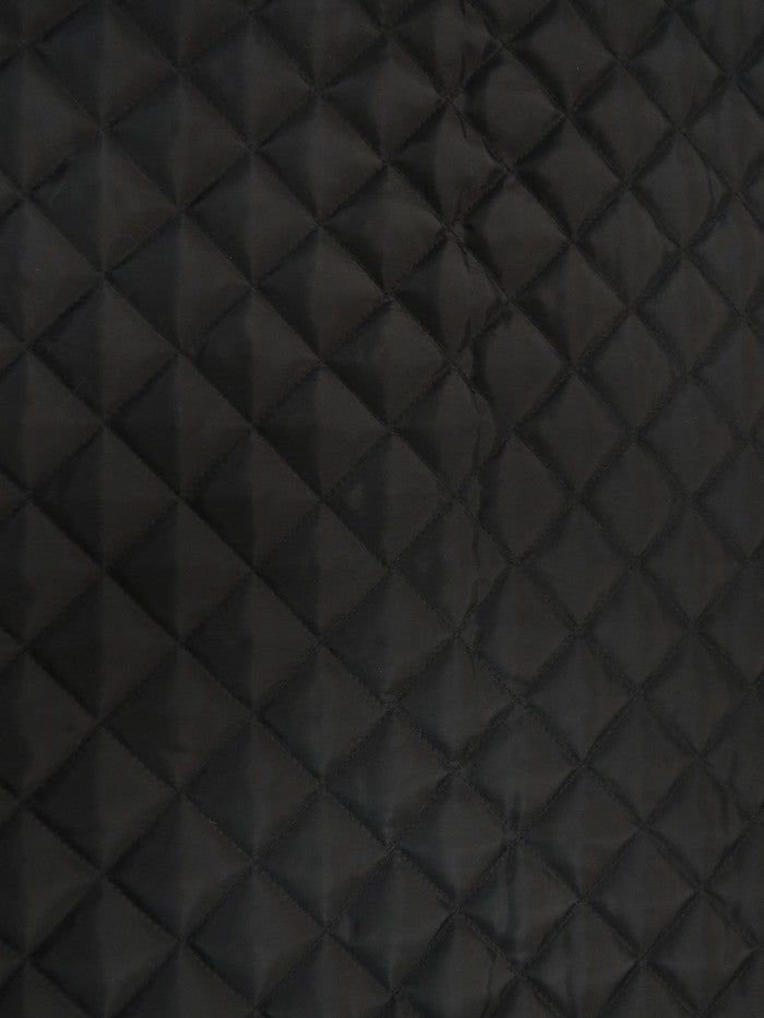 Quilted Polyester Batting Upholstery Fabric / Charcoal / Sold By The Yard