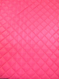 Quilted Polyester Batting Upholstery Fabric / Fuchsia