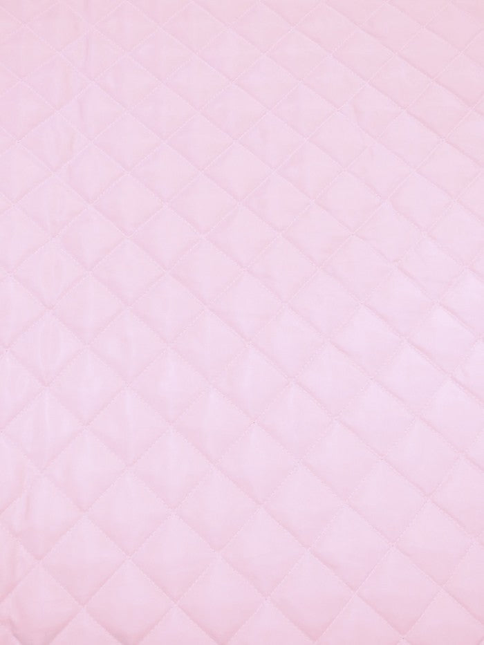 Quilted Polyester Batting Upholstery Fabric / Light Pink
