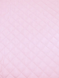 Quilted Polyester Batting Upholstery Fabric / Light Pink
